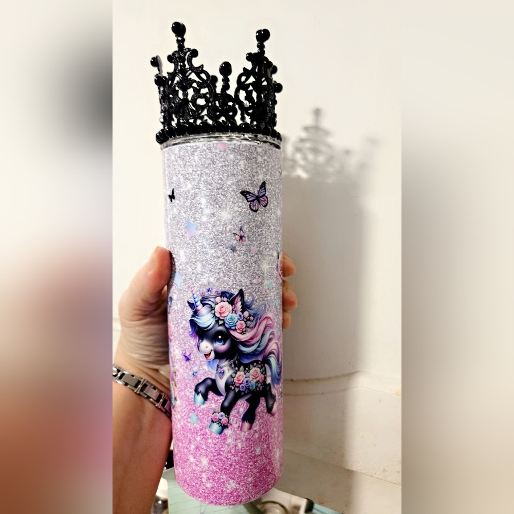 Unicorn Glitter Kids Tumbler